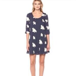 Westport Denim and‎ Cream Embroidered Dress Size L